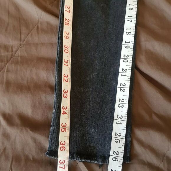 Forever 21 Womens Small Jeans Distressed Ripped Mesh Frayed Gothic Emo Punk - Picture 16 of 16